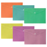 BUSTA CON BOTTONE PASTELLO IN PPL SPIL