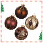 PALLINE DI NATALE IN VETRO ∅8 CM 12PZ - immagine 3