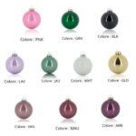 PALLINE DI NATALE BOX 12 SFERE VETRO D10