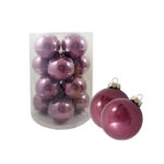 PALLINE DI NATALE BOX 12 SFERE VETRO D10 - immagine 4