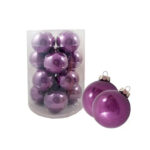 PALLINE DI NATALE BOX 12 SFERE VETRO D10 - immagine 5