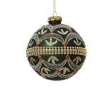 PALLINA PER ALBERO DI NATALE IN VETRO ∅10cm Conf. 2pz - immagine 3