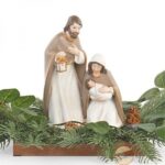 NATIVITA' CON PINO 35 x 16 cm - immagine 2