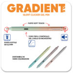 PENNA GEL A SCATTO SPIL GRADIENT NERO 0.5 MM